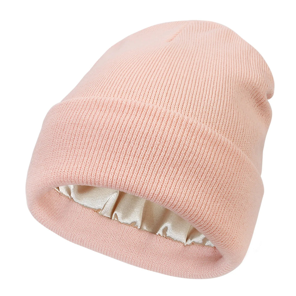 Satin Lined Anti-Static Beanie for Women