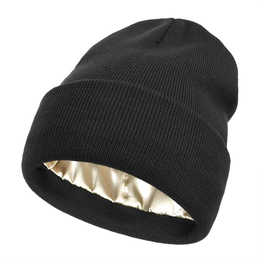 Satin Lined Anti-Static Beanie for Women